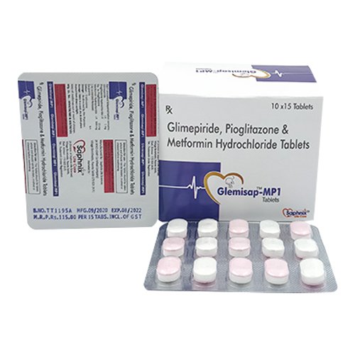 Glimepiride, Pioglitazone & Metformin Hydrochloride Tablet
