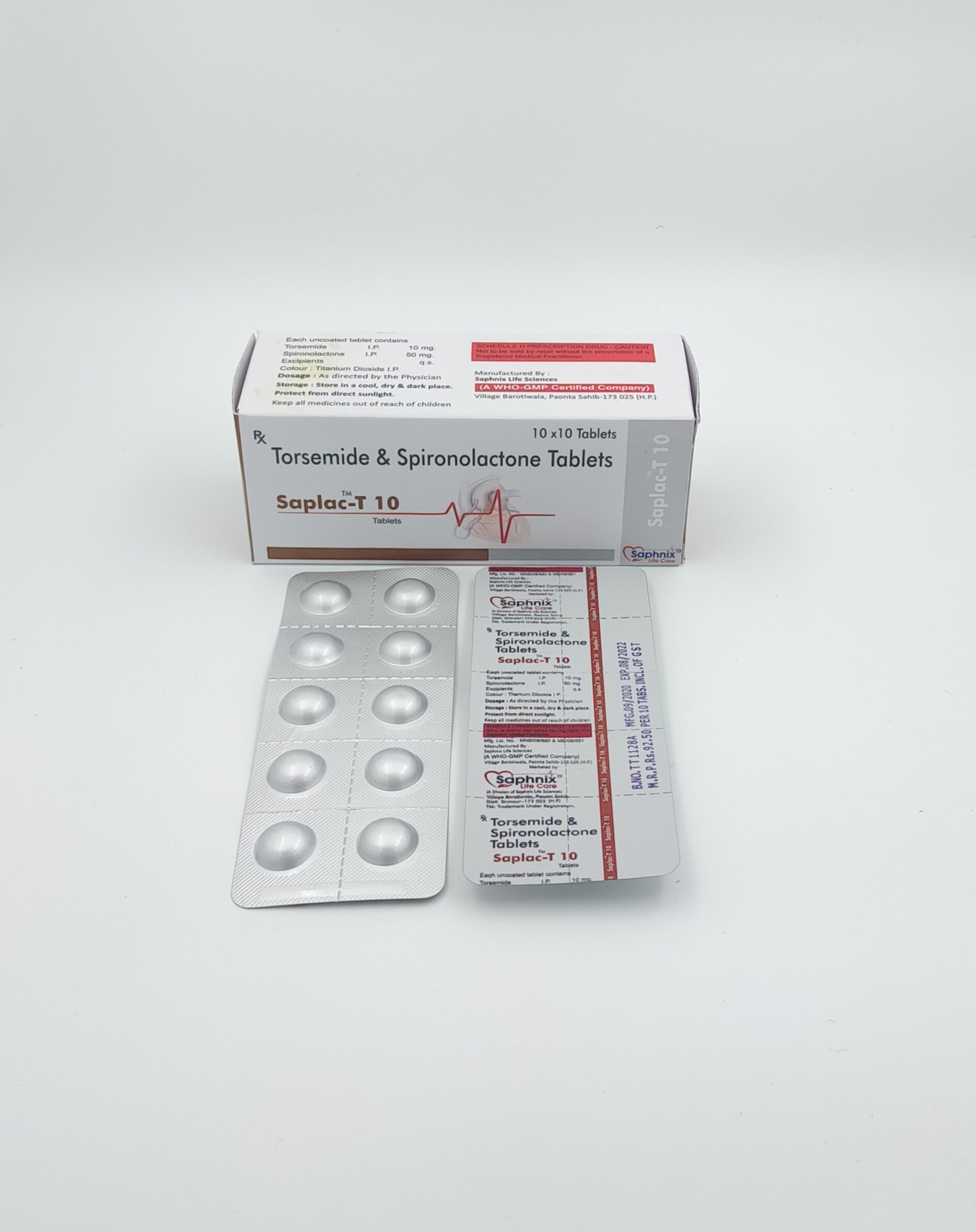 Spironolactone 50mg + Torsemide 10mg